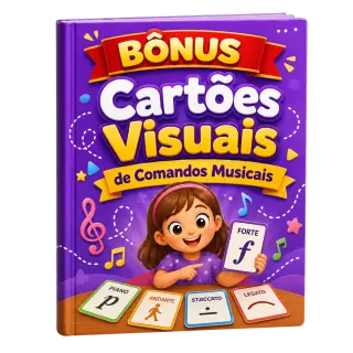 Cartões Visuais de Comandos Musicais